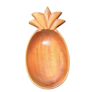Pineapple small Shaped Wooden Bowl